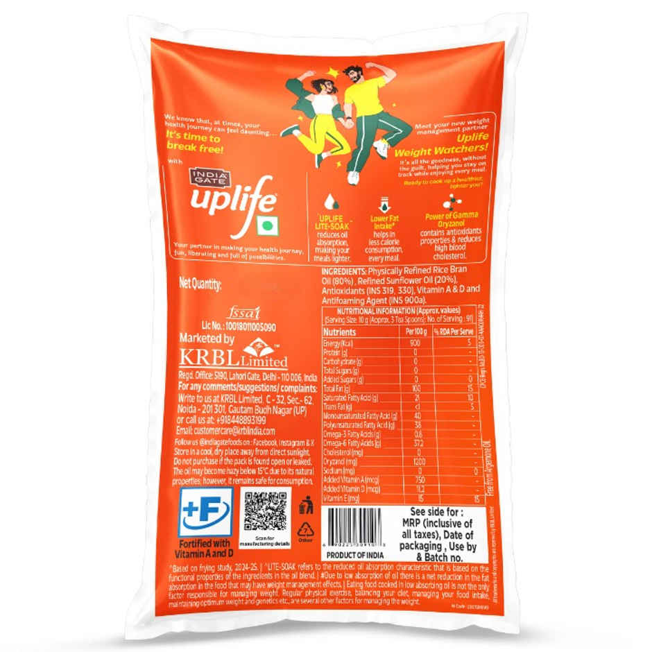 India Gate Uplife Lite Edible Oil Combo