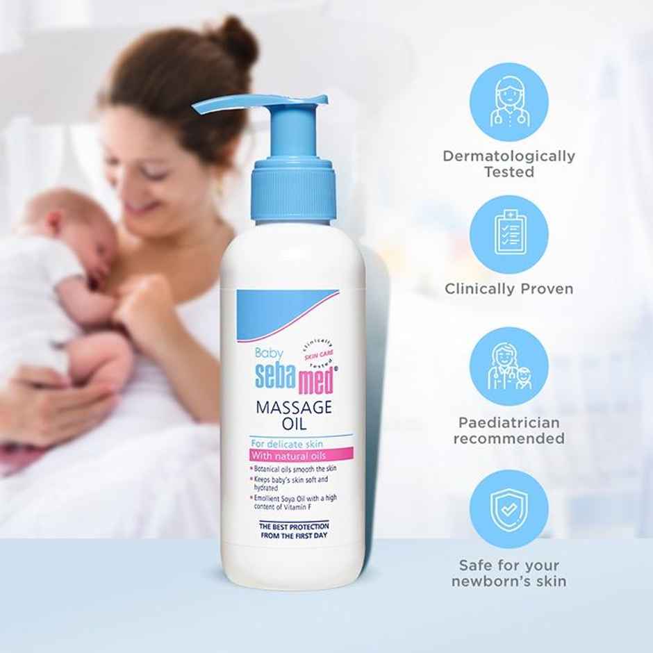 Baby Sebamed Massage Oil | With Soya Oil | Non- greasy | Ideal for newborn