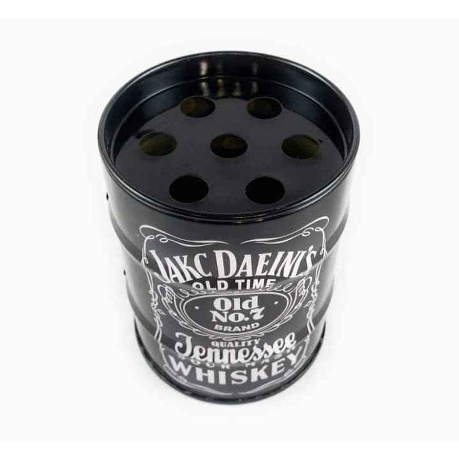 Desidiya Ceramic Black Ashtray, Stylish Black Ceramic Cigarette Holder