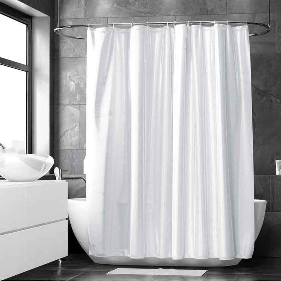 Polyester Shower Curtain Zz White 183 x 213 cm