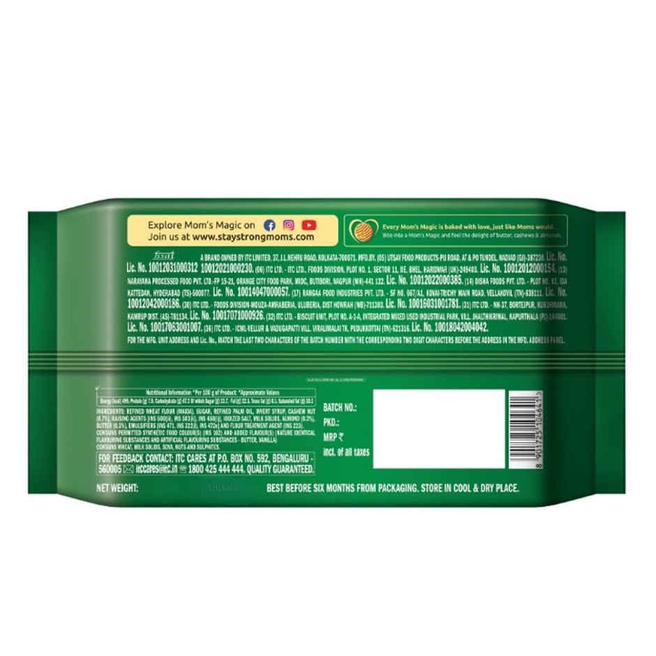 Sunfeast Mom's Magic Rich Cashew Almond Dry Fruit Biscuits | Trans Fat-free Combo