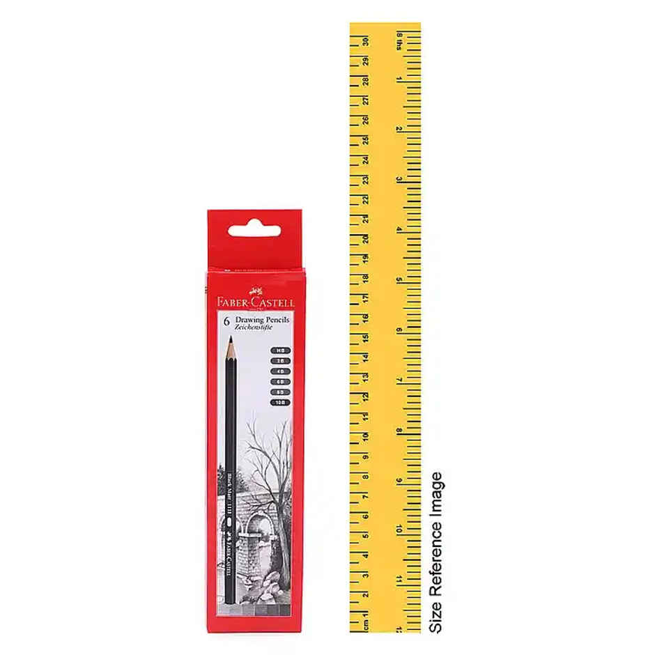 Faber-Castell Graded Pencil Set of 6 (HB, 2B, 4B, 6B, 8B, 10B)