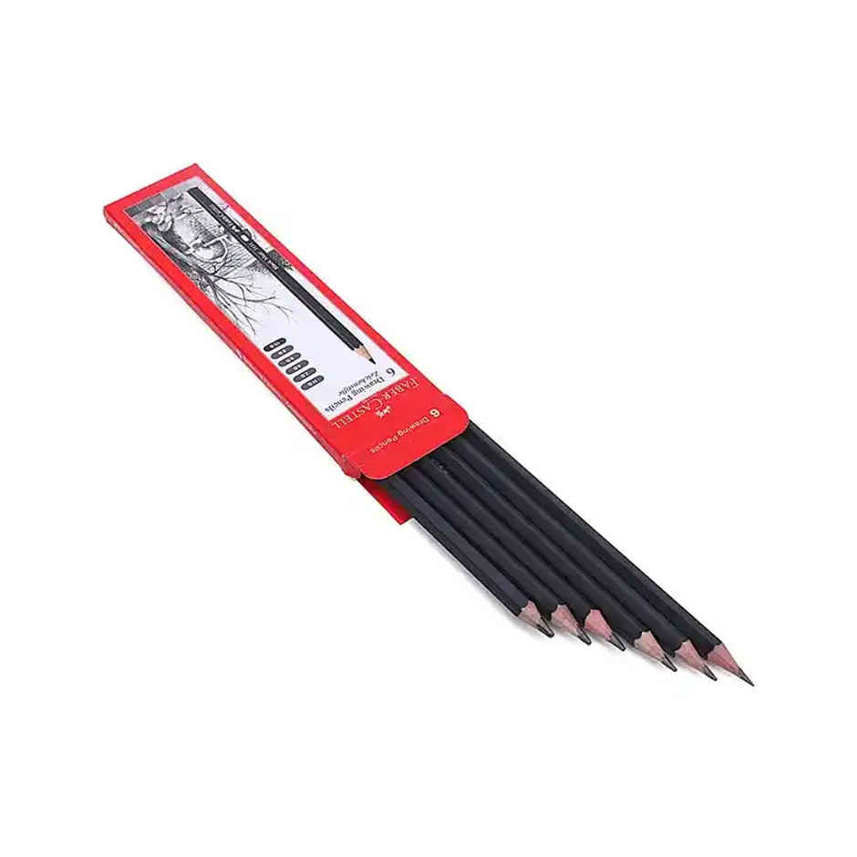 Faber-Castell Graded Pencil Set of 6 (HB, 2B, 4B, 6B, 8B, 10B)