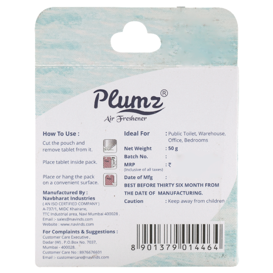 Plumz French Rose Bathroom Air Freshener Blocks Combo