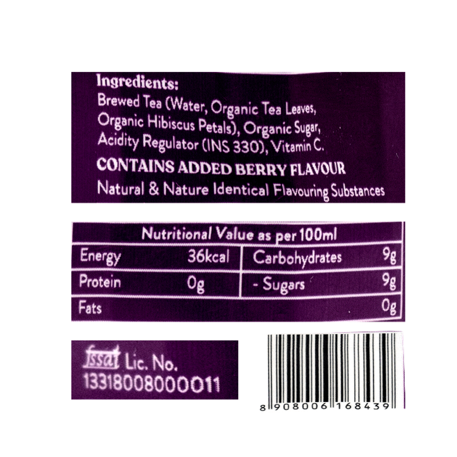 BrewHouse Tea Brewing Co. Naturally Brewed Organic Ice Tea - Forest Berry