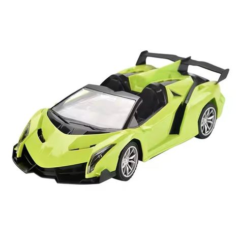 Fablue Sports Remote Control Car For Kids - Open Top Sports Car Toy For Kids - Green Color