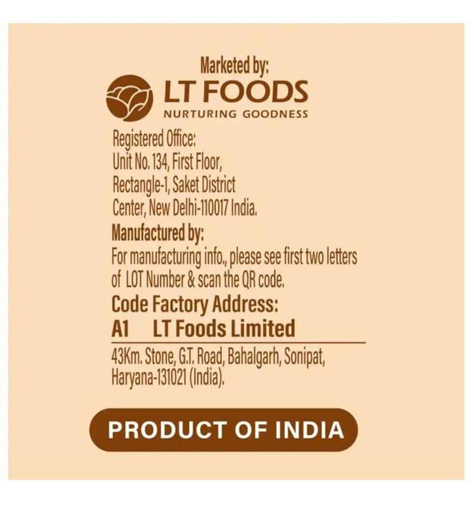 Daawat Brown Rice Poly Pouch