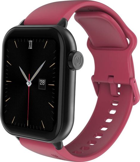 Noise ColorFit Mighty Smartwatch with Bluetooth Calling | 1.96" Display | SpO2 Monitor - Burgundy Wine