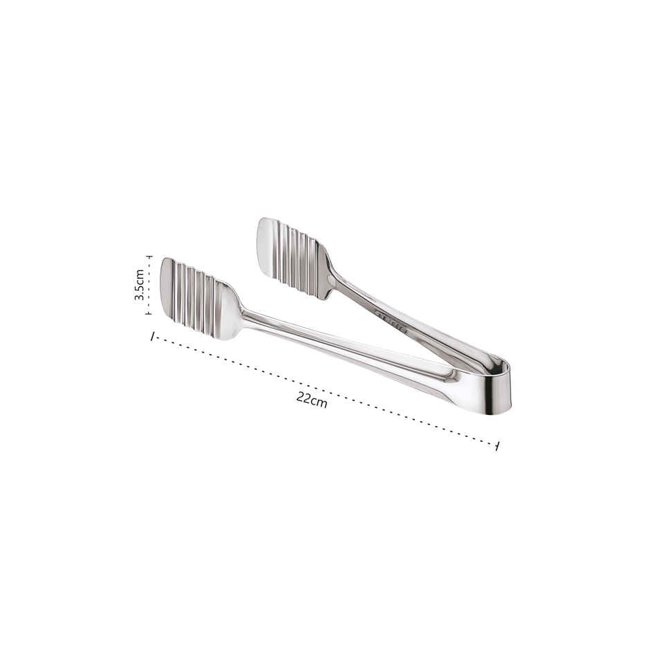 Petals SS Sandwich Pastry Tong-Sliced Vegetable Lifter-Chimta-Tong