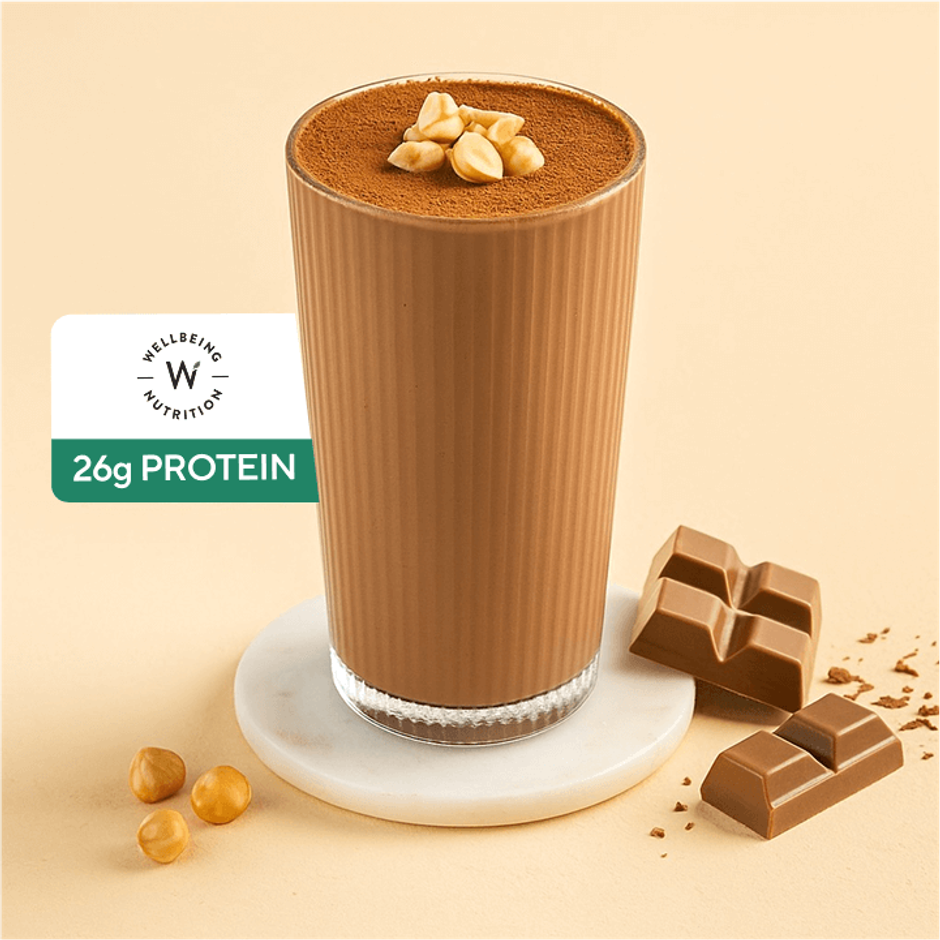Dark Chocolate Hazelnut Plant Protein Shake - Wellbeing