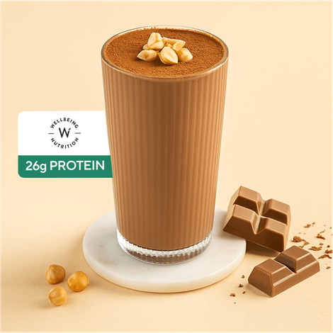 Dark Chocolate Hazelnut Plant Protein Shake - Wellbeing