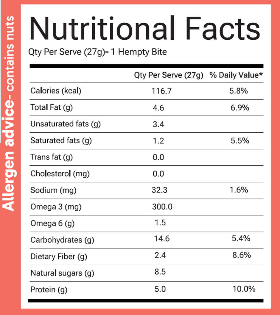 Hemptyful Superseed Bar - Cranberry