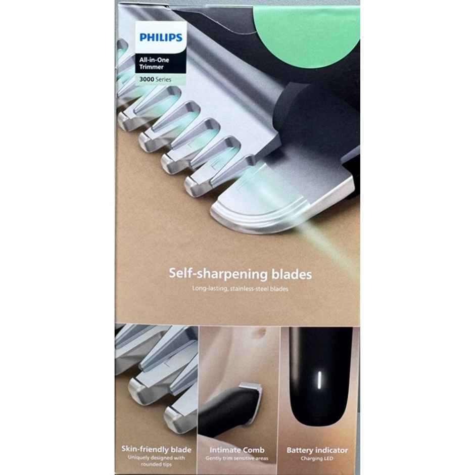 Philips MG3917/15 All-in-One Grooming Kit with 8 Attachments for Face, Hair & Body