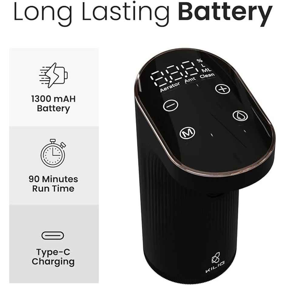 Kilig Alcohol and Wine Dispenser Machine | Black