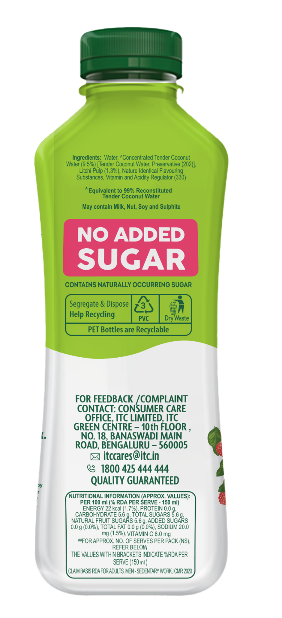 B Natural Coconut Water with Litchi