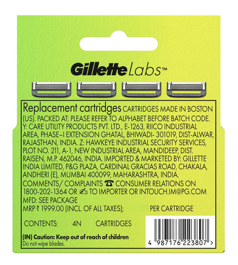 Gillette Labs Shaving Blade Cartridges For Men