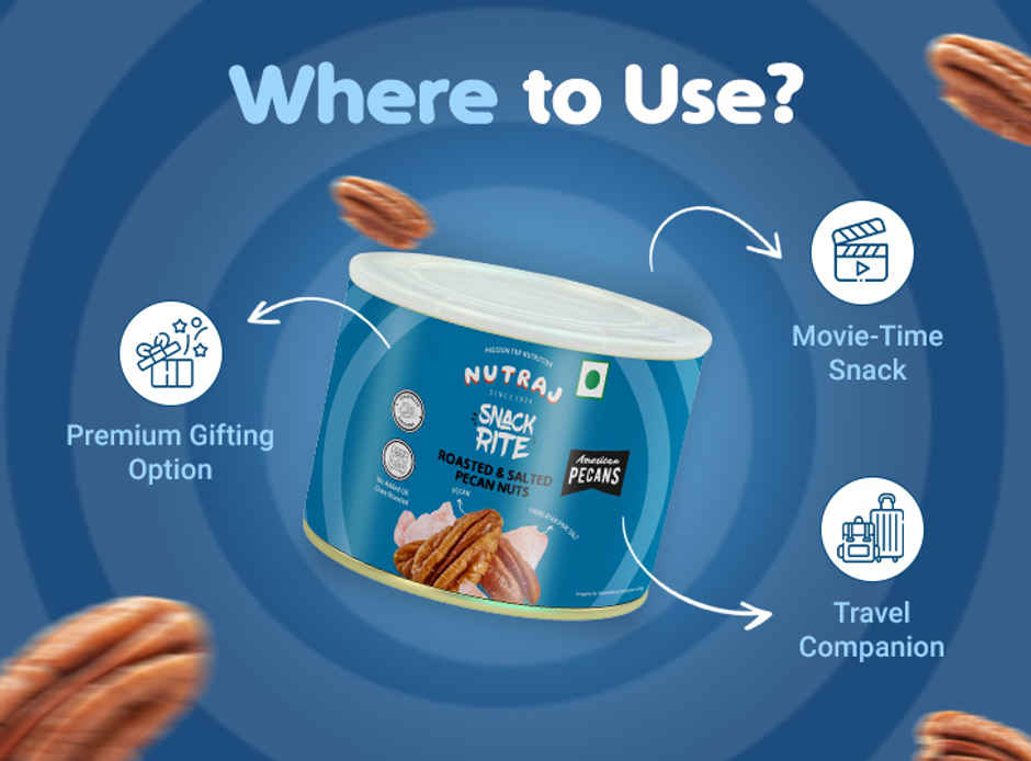 Nutraj Snackrite Premium Golden Roast Pecan