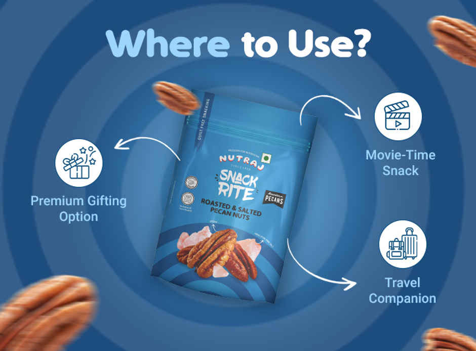 Nutraj Snackrite Premium Golden Roast Pecan