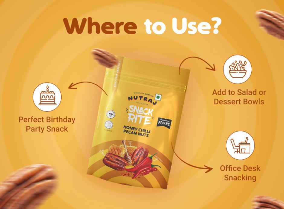 Nutraj Snackrite Premium Golden Honey Chilli Pecan