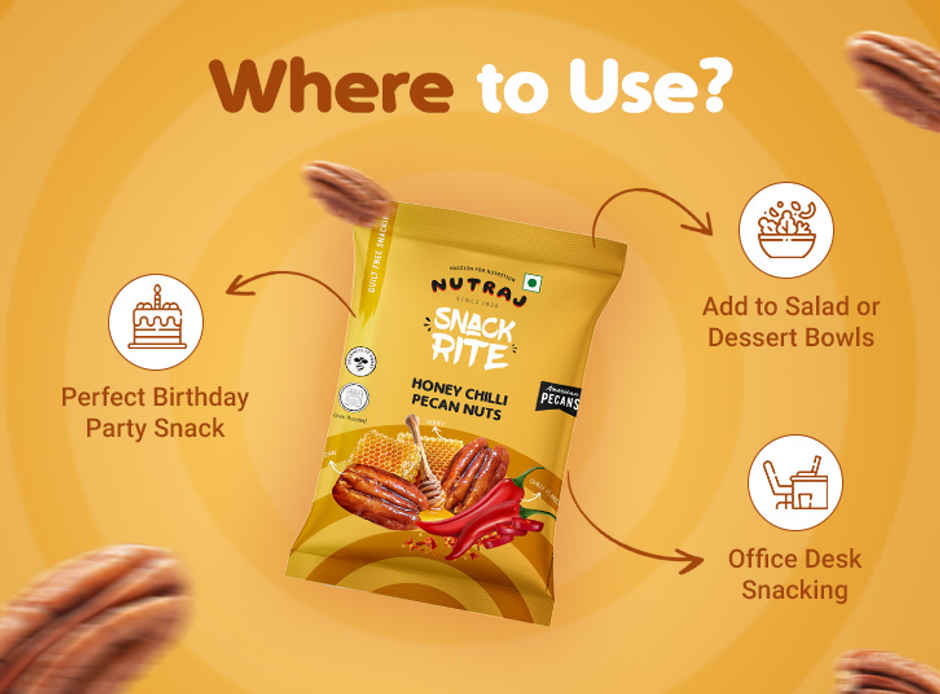 Nutraj Snackrite Premium Golden Honey Chilli Pecan