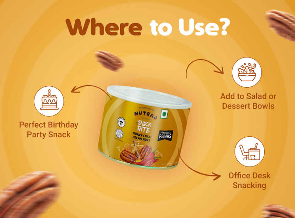 Nutraj Snackrite Premium Golden Honey Chilli Pecan