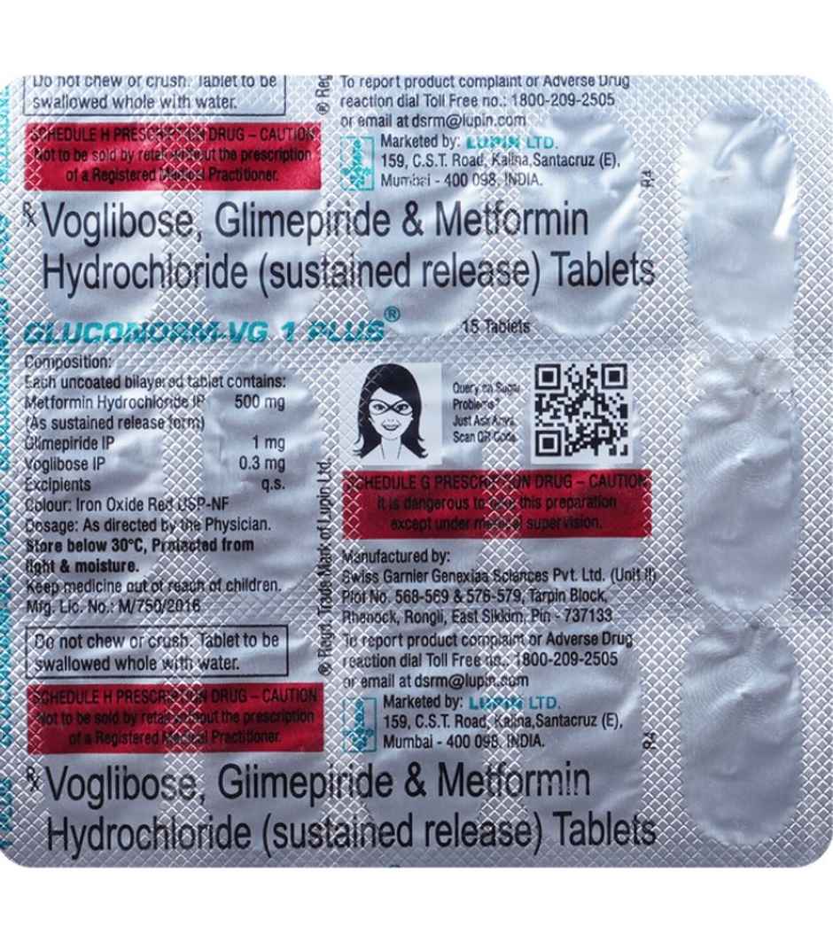 Gluconorm-VG 1 Plus Tablet SR