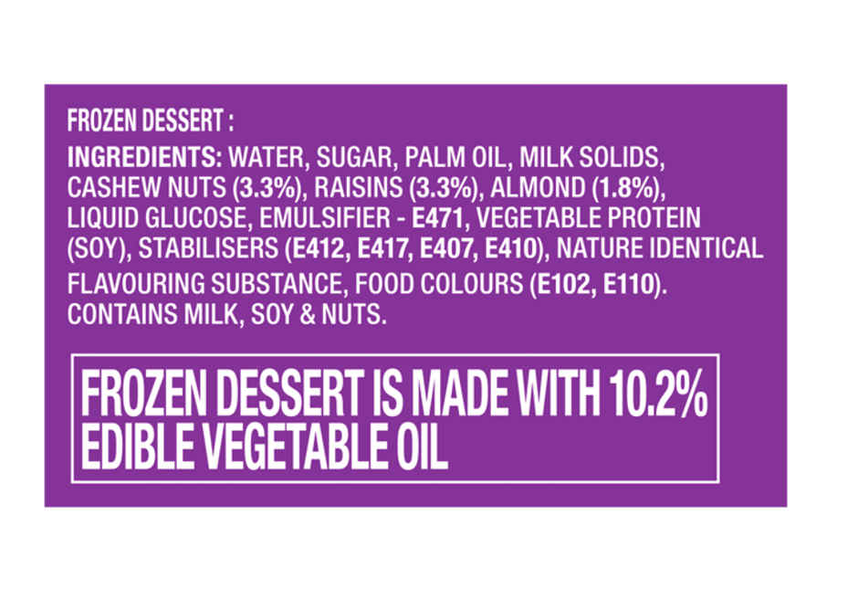 Kwality Wall's Dry Fruit Delight Cup Combo