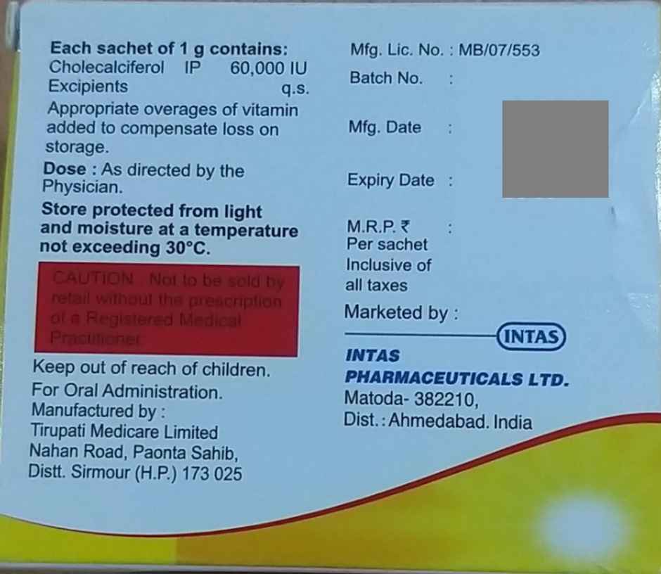 Calcitas-D3 Vitamin D3 Granules