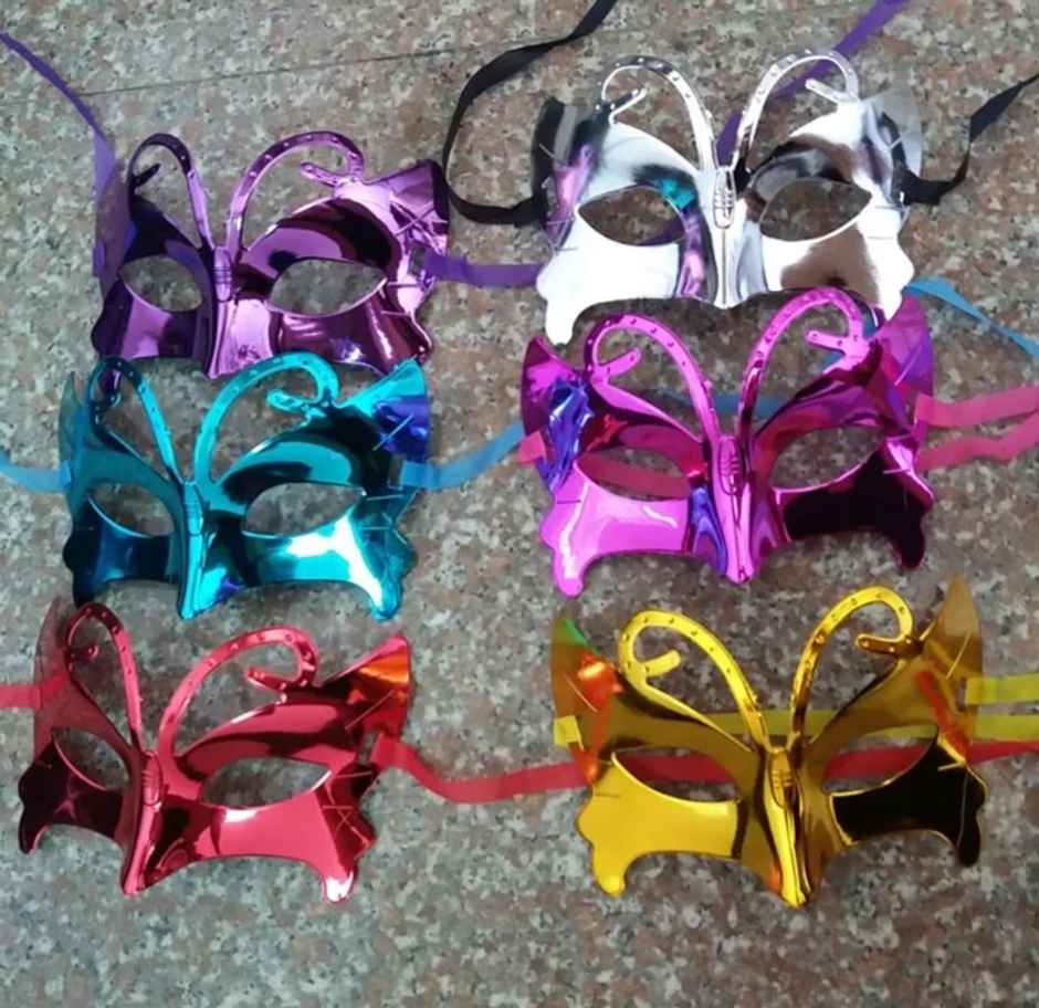 Glitter Mask | Halloween Special | Colour May Vary | Gullak