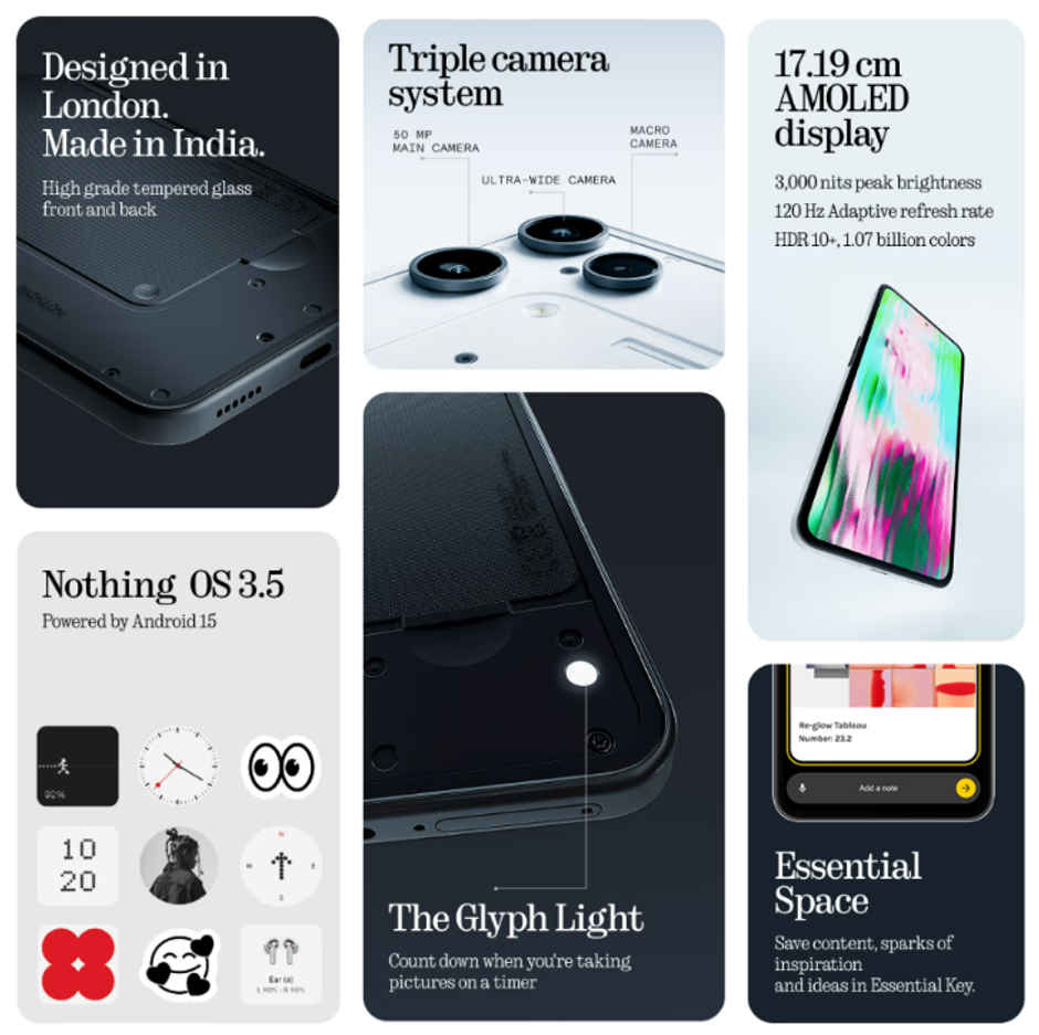 Nothing 3a Lite | 8GB/256GB | Black