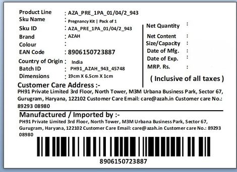 Azah Midstream Pregnancy Test Kit