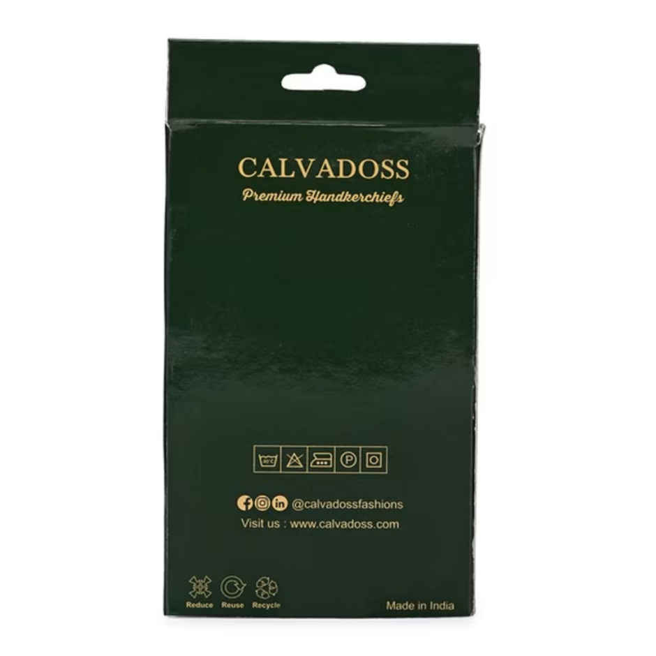 Calvadoss Men Pack Of 6 White Solid Ultra Premium Handkerchiefs White -Cal6H5101Wxw