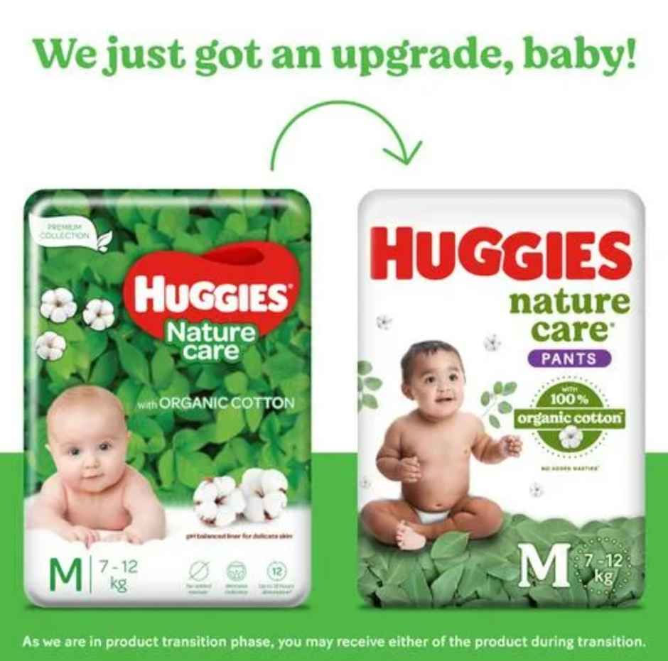 Huggies Nature Care Pant Style Diaper | M | 62 pcs