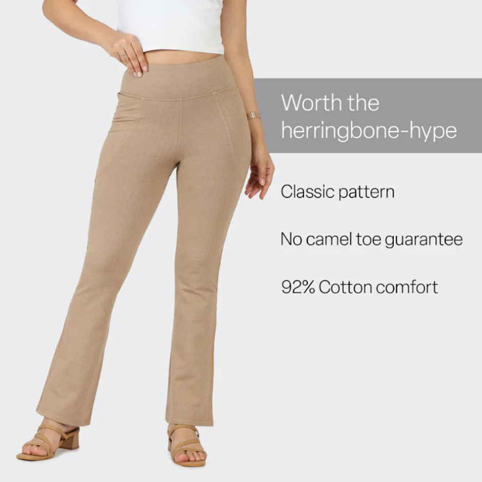 Blissclub Women's Werk-It Flare Pants - Caramel | S