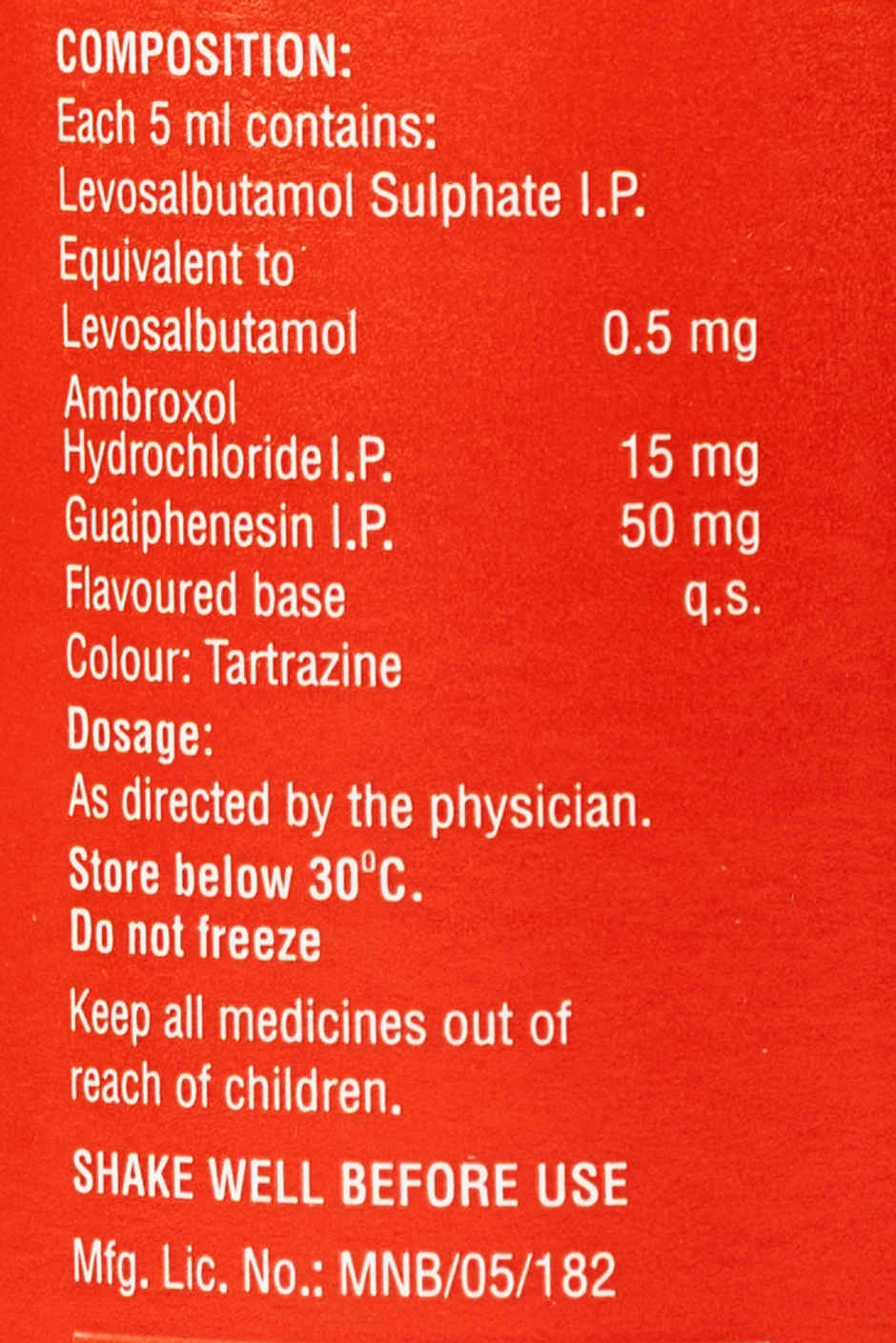 Ascoril LS Junior Syrup