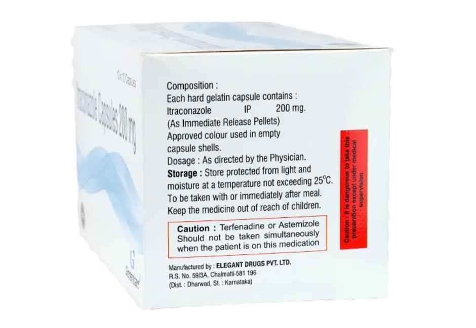 Genericart Itraconazole 200 Mg Capsule