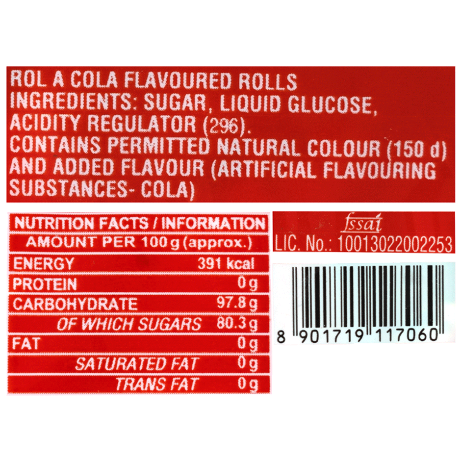 Parle Rola Cola Rolls Chocolate