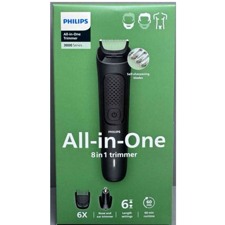 Philips MG3917/15 All-in-One Grooming Kit with 8 Attachments for Face, Hair & Body