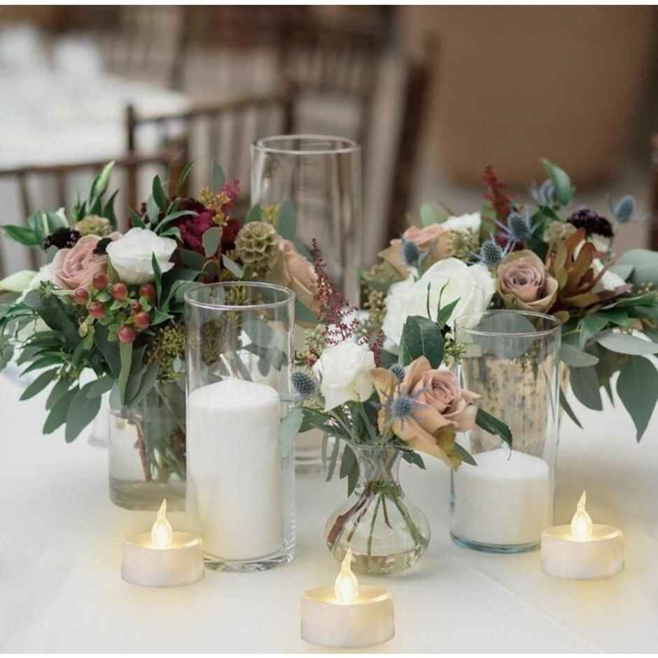 DesiDiya Acrylic LED Tea Light Candles