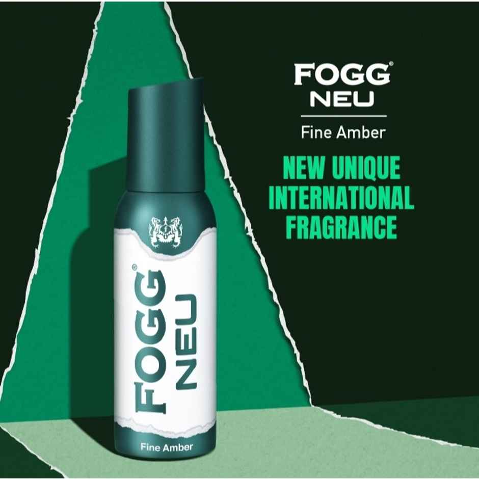 Fogg Neu Fine Amber No Gas Long Lasting Perfume Deodorant Spray | Unisex