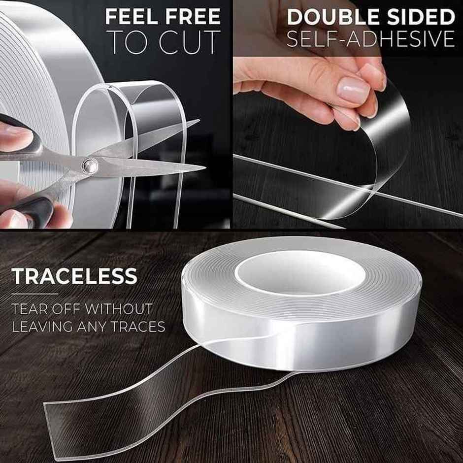 Daluci Double-Sided Nano Tape | Heavy-Duty | Removable | Traceless Mounting Tape