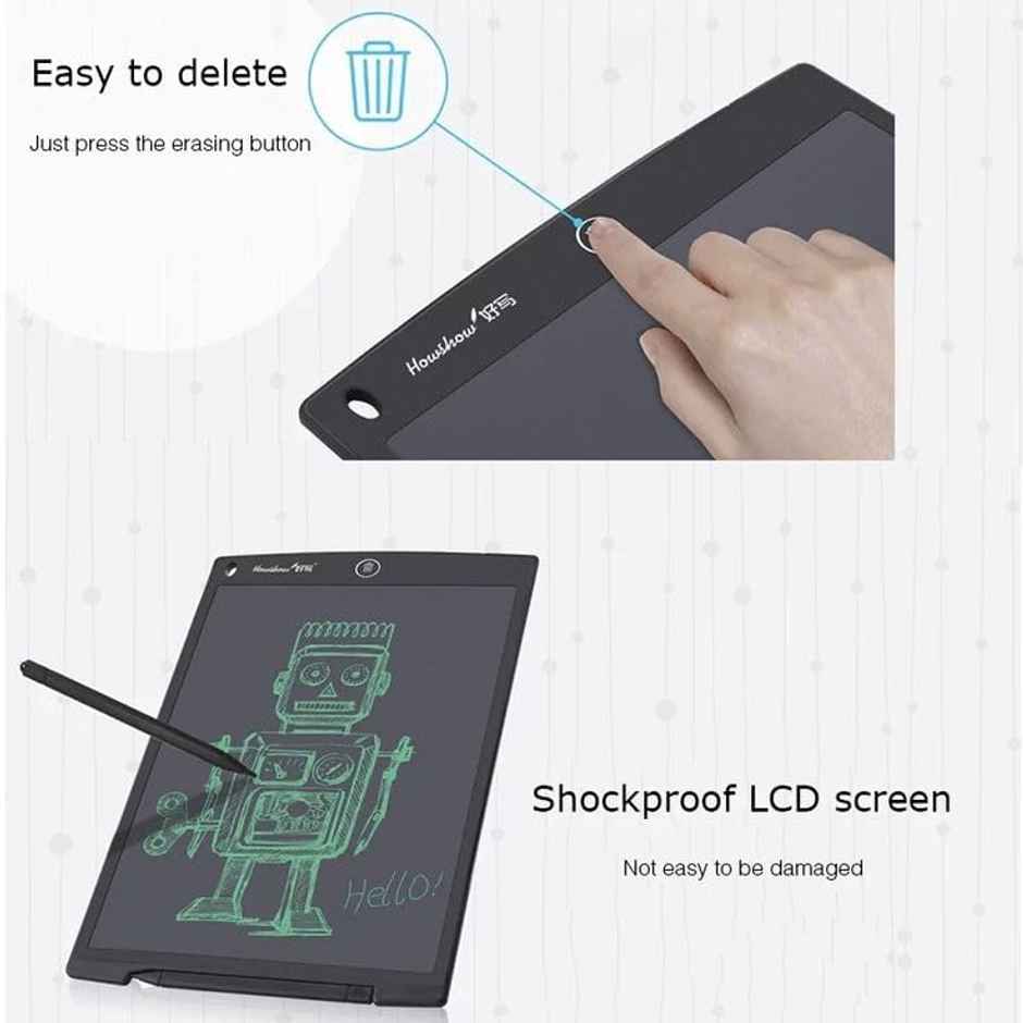 Kidara LCD Writing Pad 12 Inch | Gift for Girls Boys, Drawing Sketching (Multicolor)