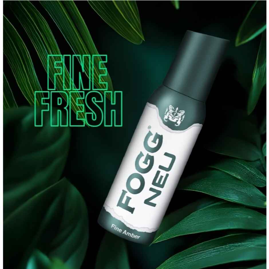 Fogg Neu Fine Amber No Gas Long Lasting Perfume Deodorant Spray | Unisex