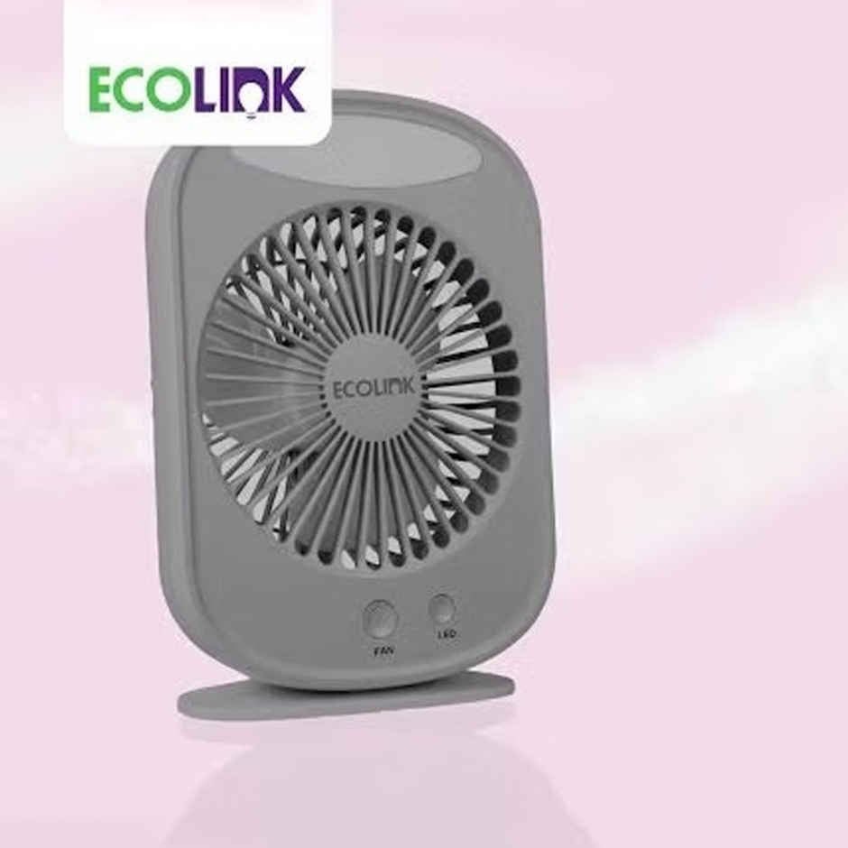 EcoLink Comfy Rechargeable Fan | Grey