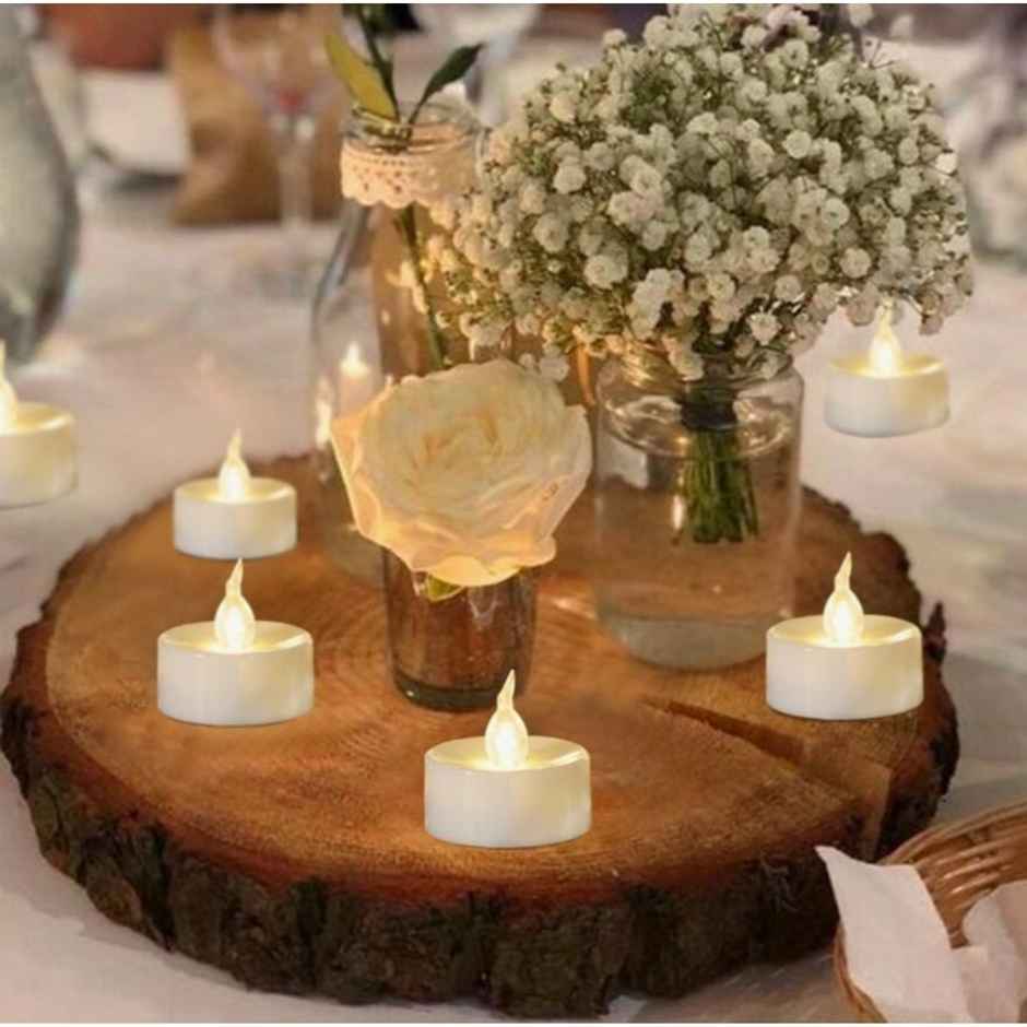 DesiDiya Acrylic LED Tea Light Candles
