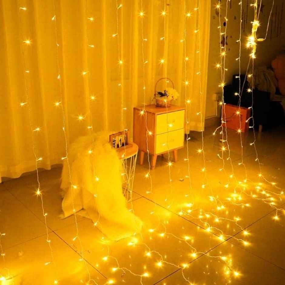Waterfall Curtain Curved LED Decorative Lights - Warm White | Low Power