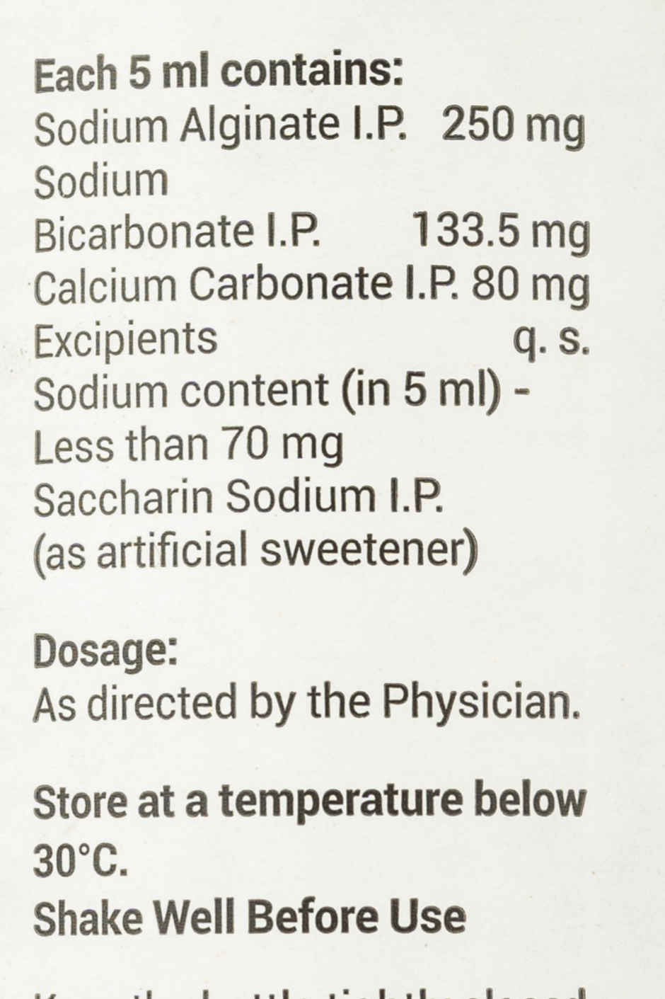 Evaraft Mint F Sugar Free Oral Suspension