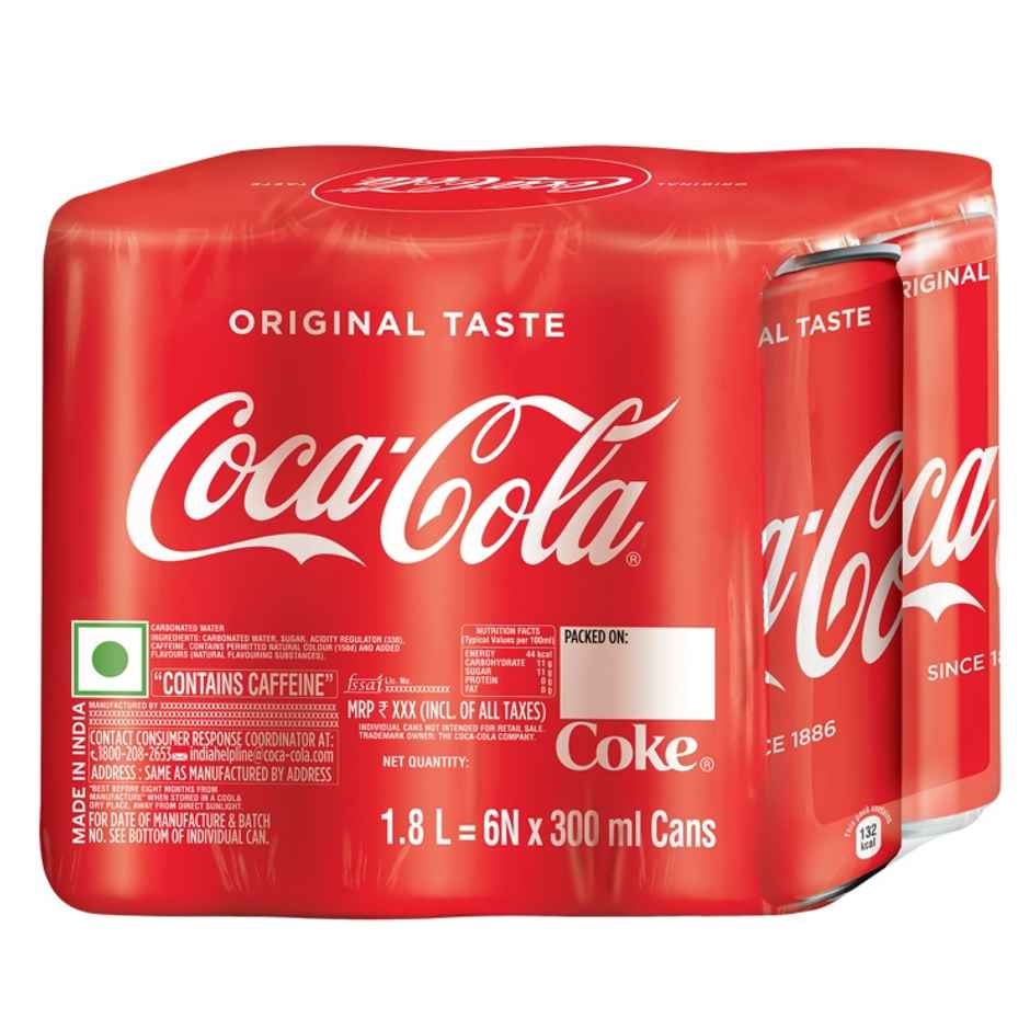 Coca-Cola Soft Drink Can | Carbonated Beverage Combo