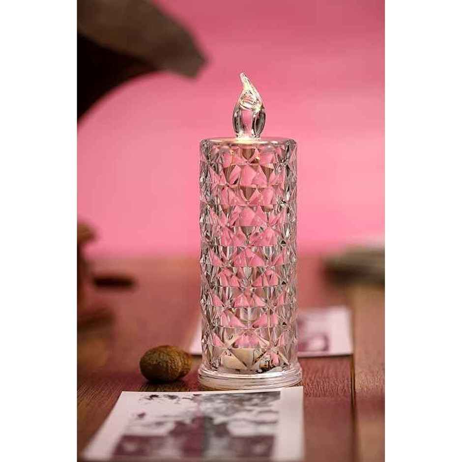 Acrylic LED Decorative Candle Light Smokeless Lamp | Hashwow