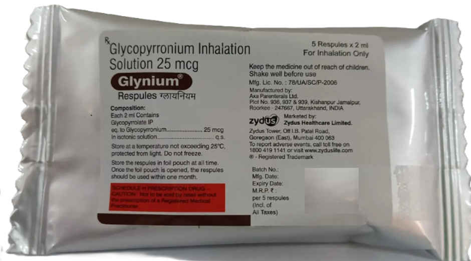 Glynium 25mcg Respules